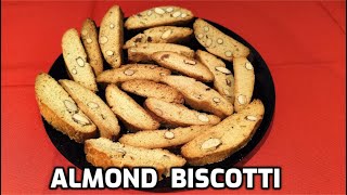 Almond Biscotti Recipe  How To Make Italian Biscotti  Cantucci Cookies  Homemade Food By Tania [upl. by Virgina]