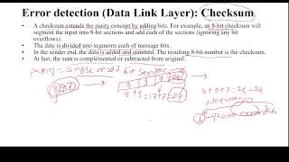 26ChecksumError detectionData Link Layer [upl. by Everard]