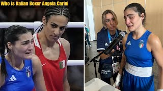 Who is Angela Carini Why did she quit her fight against Imane Khelif at the Paris Olympics [upl. by Bradwell]