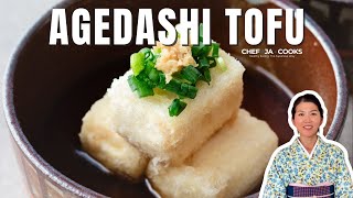 Delicious Deep Fried Tofu Recipe  Agedashi Tofu [upl. by Gordon]