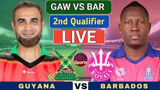 CPL Live Guyana Vs Barbados 2nd Qualifier Match Live Score amp Commentary Live Cricket Match Today [upl. by Nosloc522]