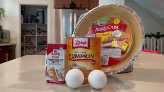 Recipe of the week Easy pumpkin pie recipe [upl. by Azeria]