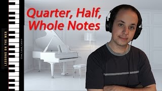 Quarter Notes Half Notes Whole Notes and C Position  Learn How to Play Piano 5 For Beginners [upl. by Wescott]