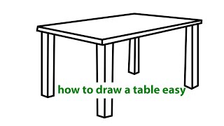 How to Draw a Table Easy [upl. by Ailema]