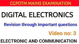 PATENT EXAMINER  CGPDTM MAINS PREPARATION  ECE  EEE  DIGITAL ELECTRONICS  Boolean Algerbra 1 [upl. by Quint164]