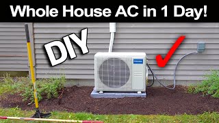 How to Install a Mr Cool 18000 BTU AC in Just 1 Day [upl. by Struve]