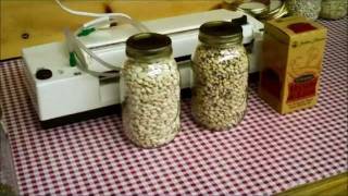 Food Storage Comparing Mason Jars  10 Cans and 5 Gallon Buckets for Dry Canning [upl. by Augustina897]