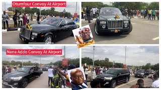 Otumfour Convoy Vrs Nana Addo Convoy at Opening of Kumasi AirportThe Longest Ever  Expensive Cars [upl. by Sadoc839]