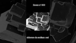 zoom sur la matière le sel au microscope électronique à balayage infiniment petit science [upl. by Gillman]