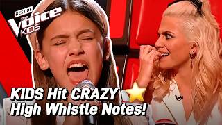 AMAZING High Notes on The Voice Kids 😱 [upl. by Tterej]