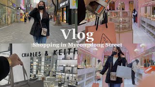 KOREA VLOG 🇰🇷  MYEONGDONG STREET  SHOPPING AND MUKBANG  SLOWLY RECOVER [upl. by Ynotna]