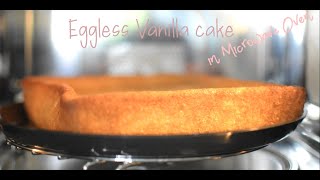 Eggless  Vanilla  Cake in Microwave Oven Using LG Microwave Oven [upl. by Aryl]