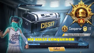 C6S16 my first conqueror collect entry bgmi 😇❤ [upl. by Htnicayh]