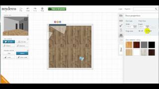 mydeco 3D room tutorial How to add  delete  resize  add colour to doors [upl. by Nolyarg164]