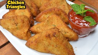 Chicken Triangles Recipe  Easy Recipe  Tasty Recipe  By Food Mania [upl. by Arammat441]