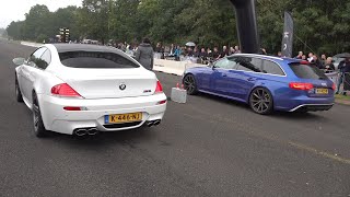 Audi RS4 Avant B8 vs BMW M6 V10 [upl. by Eirolam]