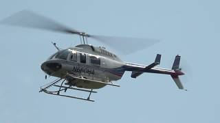 Bell 206 Helicopter over KHWY 91017 [upl. by Yleak974]