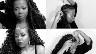 HOW TO  INSTALL CROCHET BRAIDS TECHNIQUE amp TIPS [upl. by Aihsyt503]