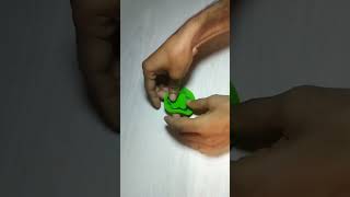 How to make Flower with clay shorts diy flower clay [upl. by Lacee]