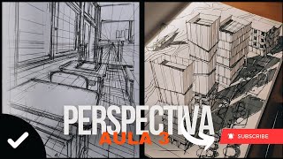 Como Melhorar Seu Desenho 100X Com Perspectiva Curso Grátis 🔥☑️ Aula 3 [upl. by Wilburt]