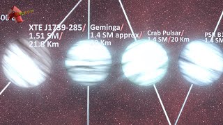 Pulsars vs Stellar Black Holes Size Comparison Exploring Neutron Stars [upl. by Clyte]