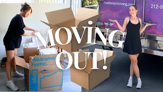 Moving Out Vlog Moving Into My New LA Apartment [upl. by Deerc]