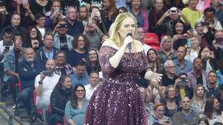 ADELE with HELLO  here last live performance in 2017  WEMBLEY LONDON  HD VIDEO [upl. by Cindee]