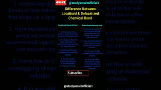 Difference Between Localized amp Delocalized chemicals Bond organicchemistryMSC 1st semester bsc [upl. by Airotciv]