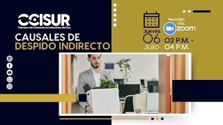 Capacitación quotCausales de Despido Indirectoquot 06072023  CCISur [upl. by Nord197]