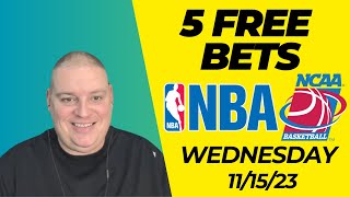 Hump Day 5 Free Betting Picks amp Predictions  112223 l Picks amp Parlays [upl. by Cychosz838]