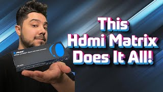 The best hdmi 21 switch amp splitter  Orei Hdmi 21 Matrix Review [upl. by Annovaj]