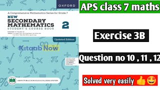 Exercise 3B  Question no 10  11  12  Oxford secondary mathematics book 2 [upl. by Niahs]