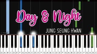 Jung Seung Hwan 정승환  Day amp Night  StartUp OST  Piano Tutorial [upl. by Geilich]