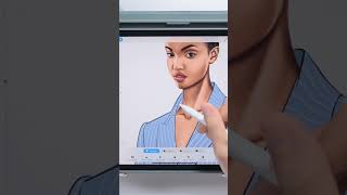 How to Draw Stripe Patterns on Clothing in Procreate fashionillustration fashiondrawing art [upl. by Terrye761]