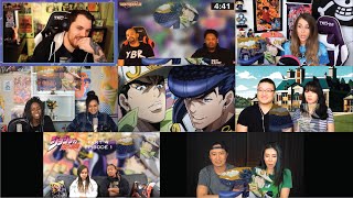 JOTARO VS JOSUKE Reaction Mashup  Jojos Bizarre Adventure [upl. by Ydniahs]