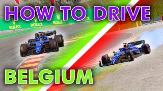 F1 23  How To Drive Belgium  SETUP [upl. by Ford]