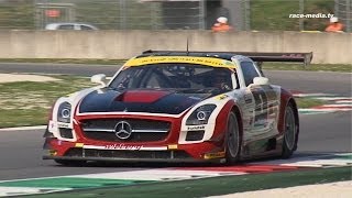 Hofor Racing Mercedes Benz SLS AMG GT3 in Slowmotion [upl. by Annasiul]