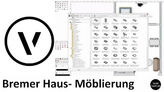 Vectorworks  Bremer Haus  Möblierung [upl. by Ateuqahs]
