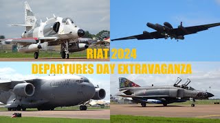 RIAT 2024 DEPARTURE DAY FULL COVERAGE 4K airshowvision [upl. by Jaylene591]