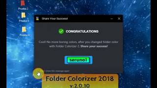 Folder Colorize 2018 v2010 Cambia el Color de las Carpetas [upl. by Gutow]