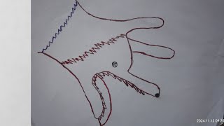 How to Draw a Angry Wolf Easy From hand How to Draw a Tribal Wolf Easy Step By Step drawingwithhand [upl. by Worden21]