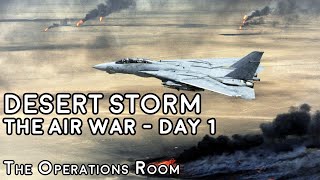 Desert Storm  The Air War Day 1  Animated [upl. by Fiorenza]