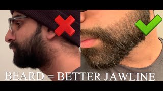 How to Line Up and Trim Your Beard for Better Jawline [upl. by Franzoni]