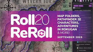 Roll20 ReRoll 6 Map Folders Pathfinder 2E Character Tool amp Dungeon Scrawl [upl. by Harmony]