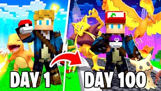 I Spent 100 Days in MINECRAFT PIXELMON… Here’s What Happened [upl. by Ayhdnas311]