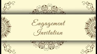 Best Engagement Invitation Video  Free Engagement Invitation video 28  Free amp Blank [upl. by Nylirak]