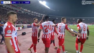 Silas Katompa Mvumpa Goal Crvena zvezda vs Barcelona 11 All Goals and Extended Highlights [upl. by Aroda678]