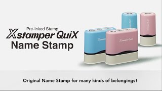 Xstamper QuiX Name Stamp 15s [upl. by Caro]