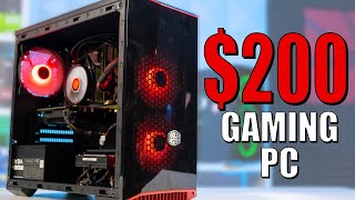 200 Gaming PC Build 2020  Intel i5 3470  RX 560 w Benchmarks [upl. by Steffy19]