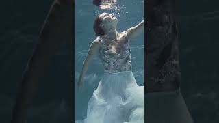 Underwater Story of a Bride  Underwater Girls ASMR shorts underwater mermaid [upl. by Jarid]